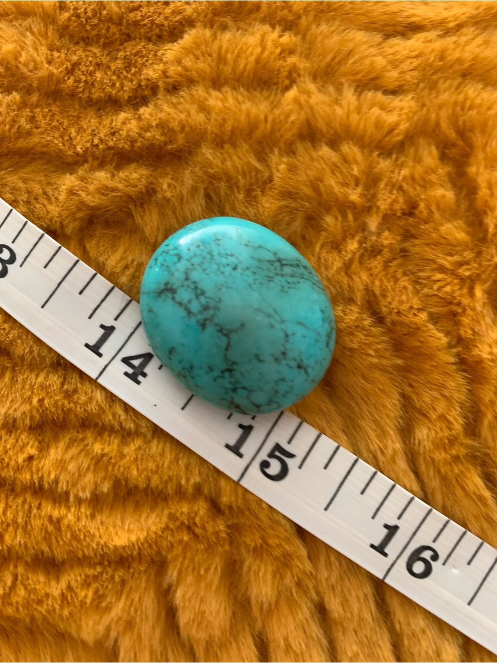1" real Turquoise Oval Gemstone Cabochon - Blue Turquoise